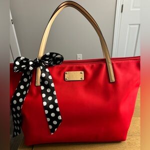 Kate Spade Nylon Tote with unbranded twilly